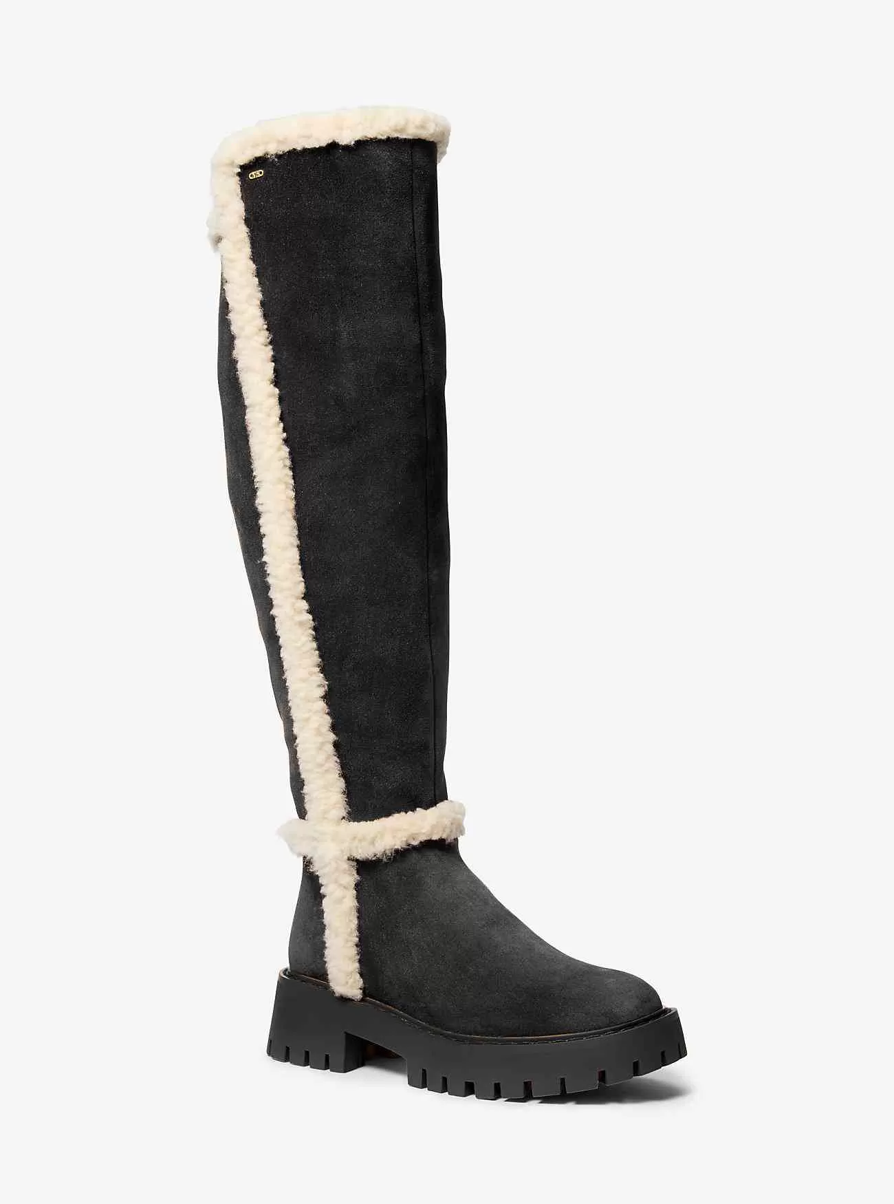 Stivale Asher in pelle scamosciata e finto shearling