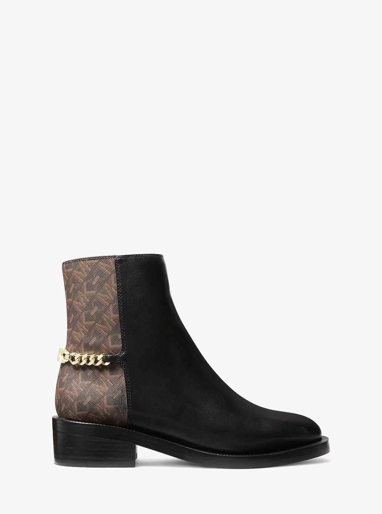 Stivaletto Carlisle in pelle e monogramma impero