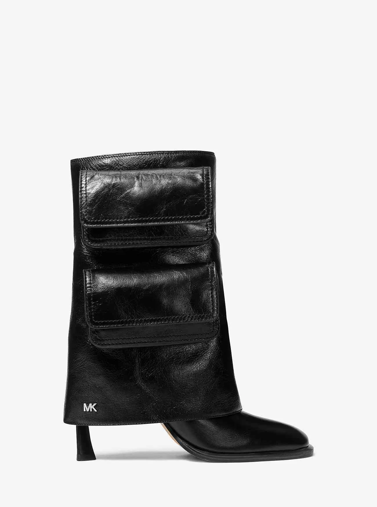 Stivaletto tascabile cargo in pelle Dakota