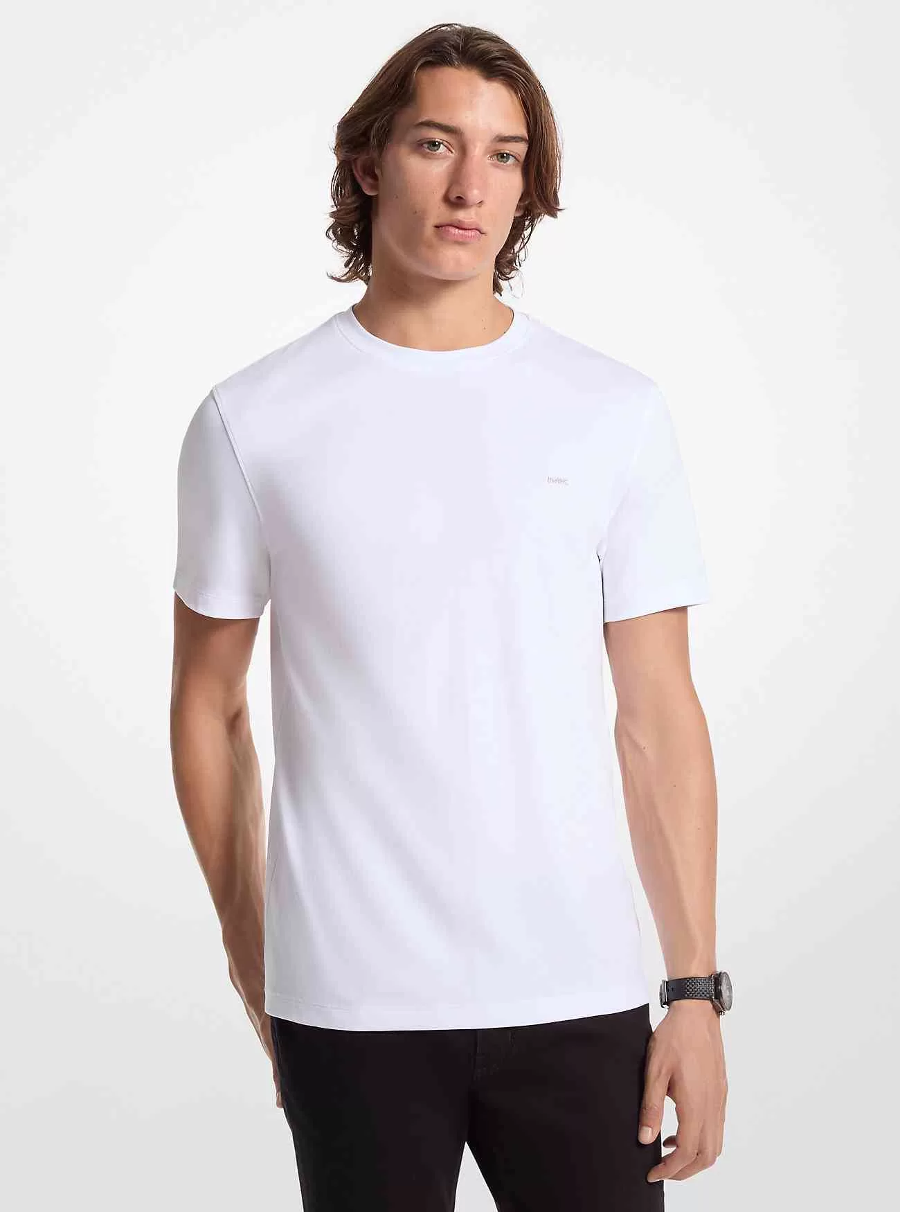 T-shirt girocollo in cotone