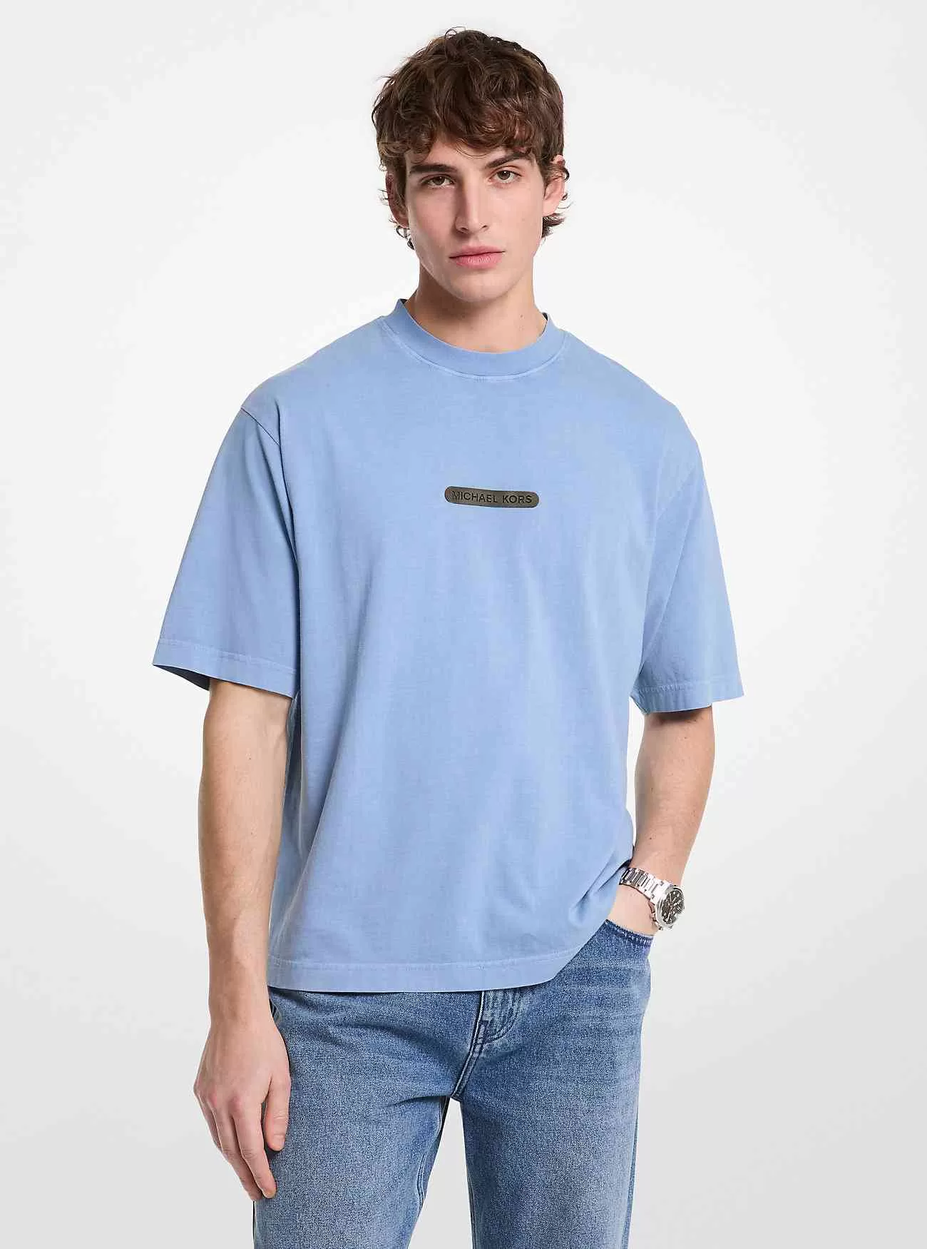 T-shirt in cotone con logo