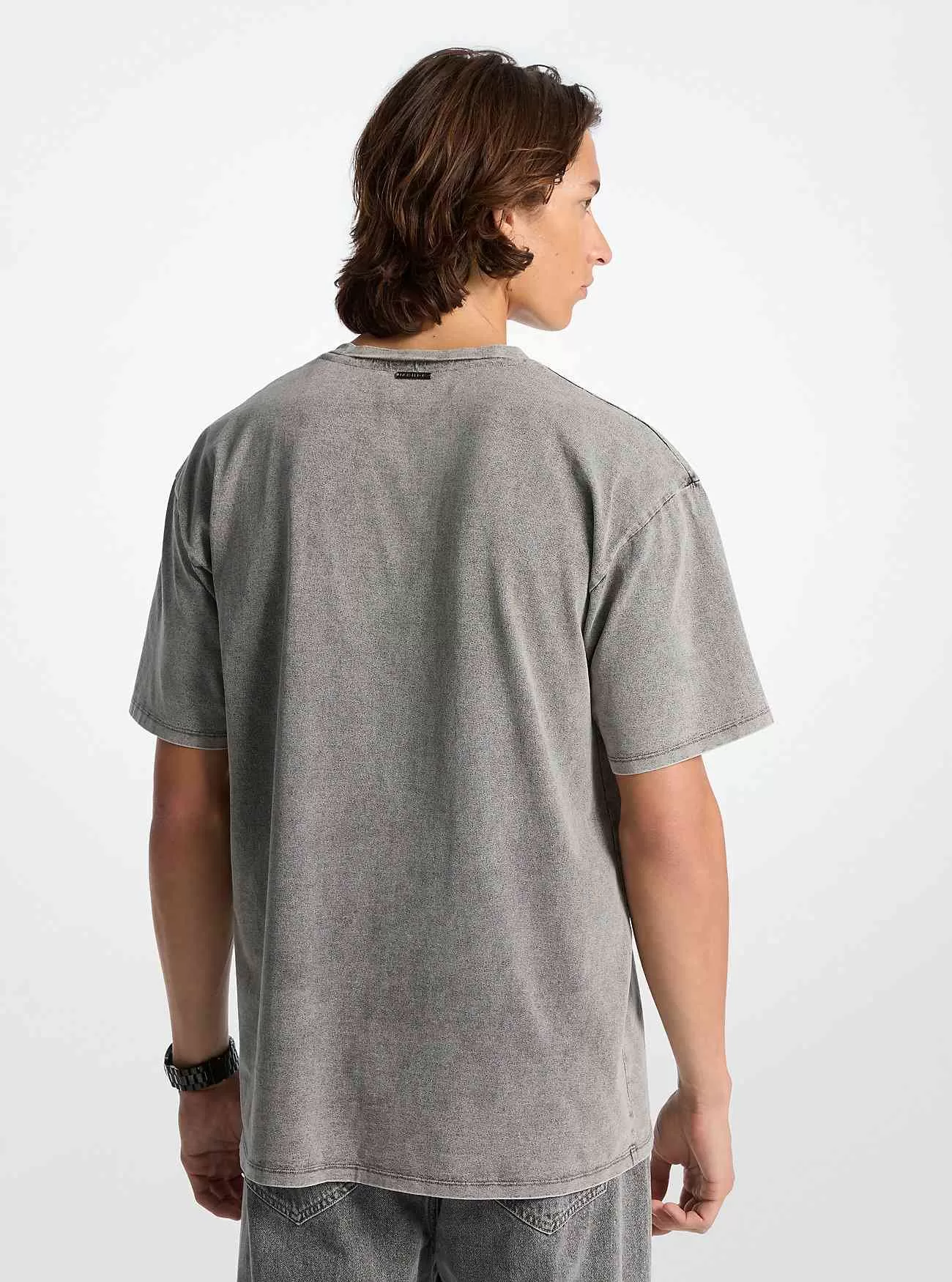 T-shirt in jersey di cotone lavato in capo T-shirt in jersey di cotone lavato in capo