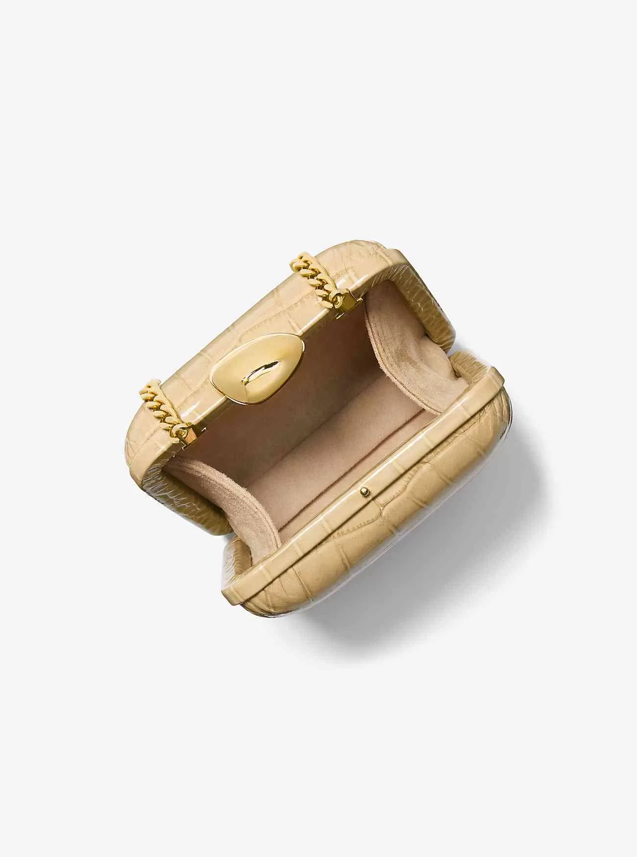 Tina Mini Minaudière in pelle goffrata coccodrillo