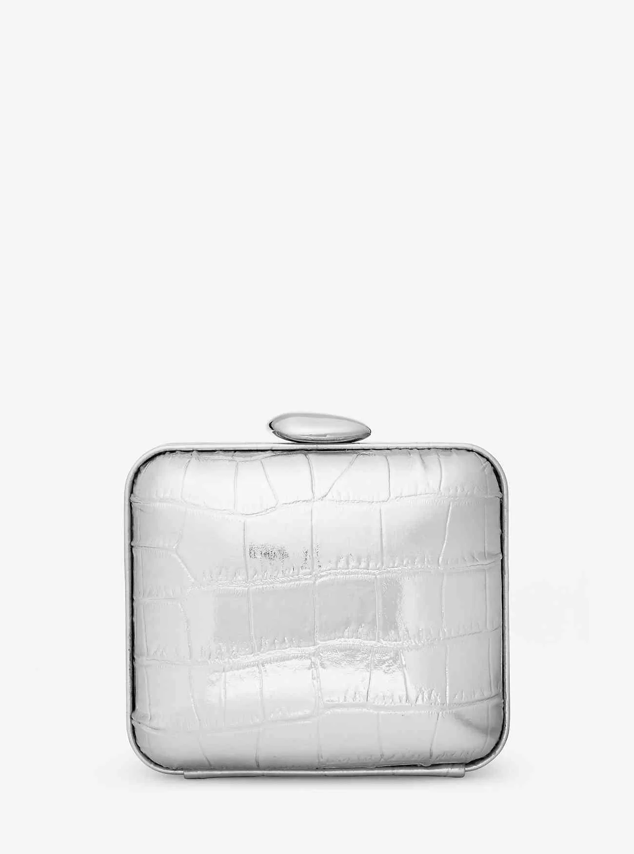 Tina Mini Pelle Goffrata Pitone Metallizzato Minaudie re