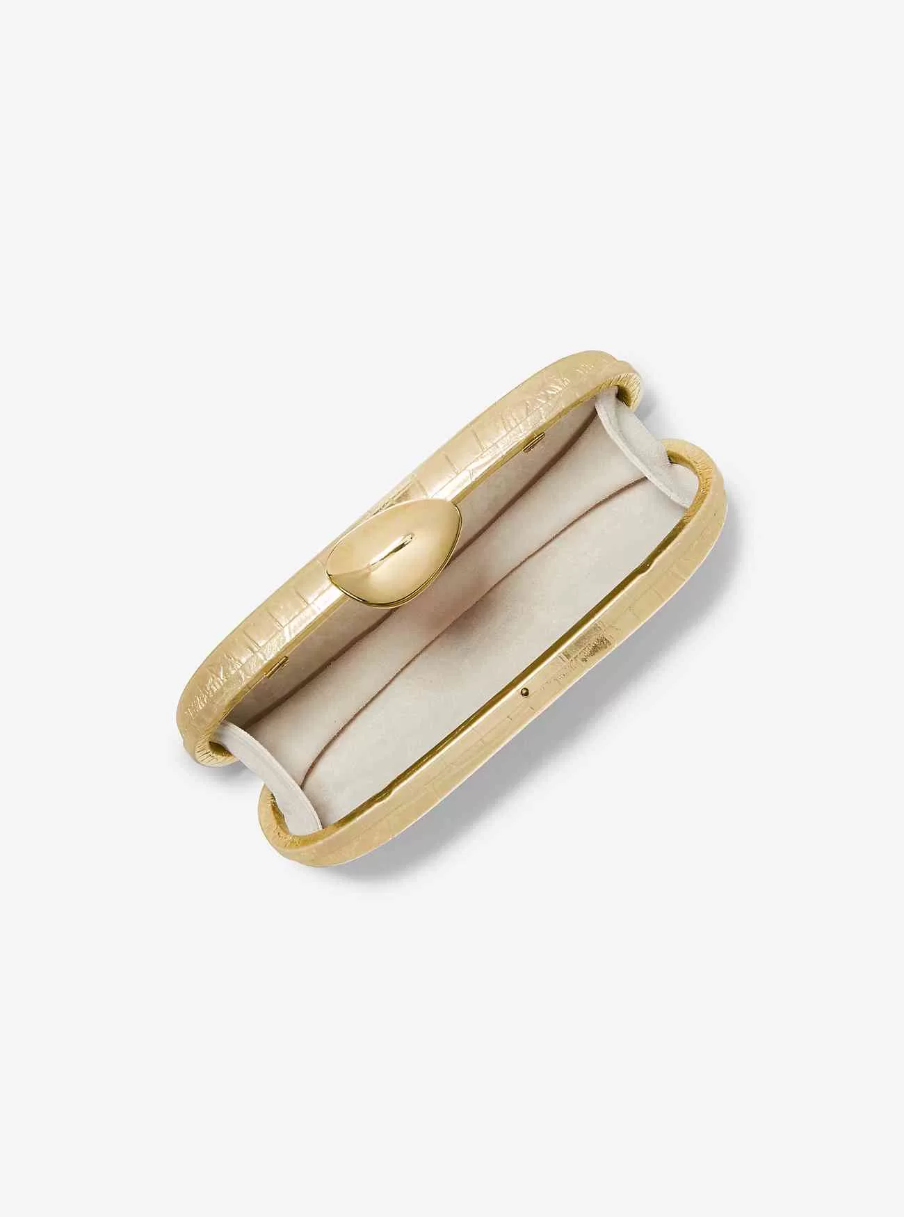 Tina Piccola Pelle Goffrata Coccodrillo Metallizzato Minaudie re