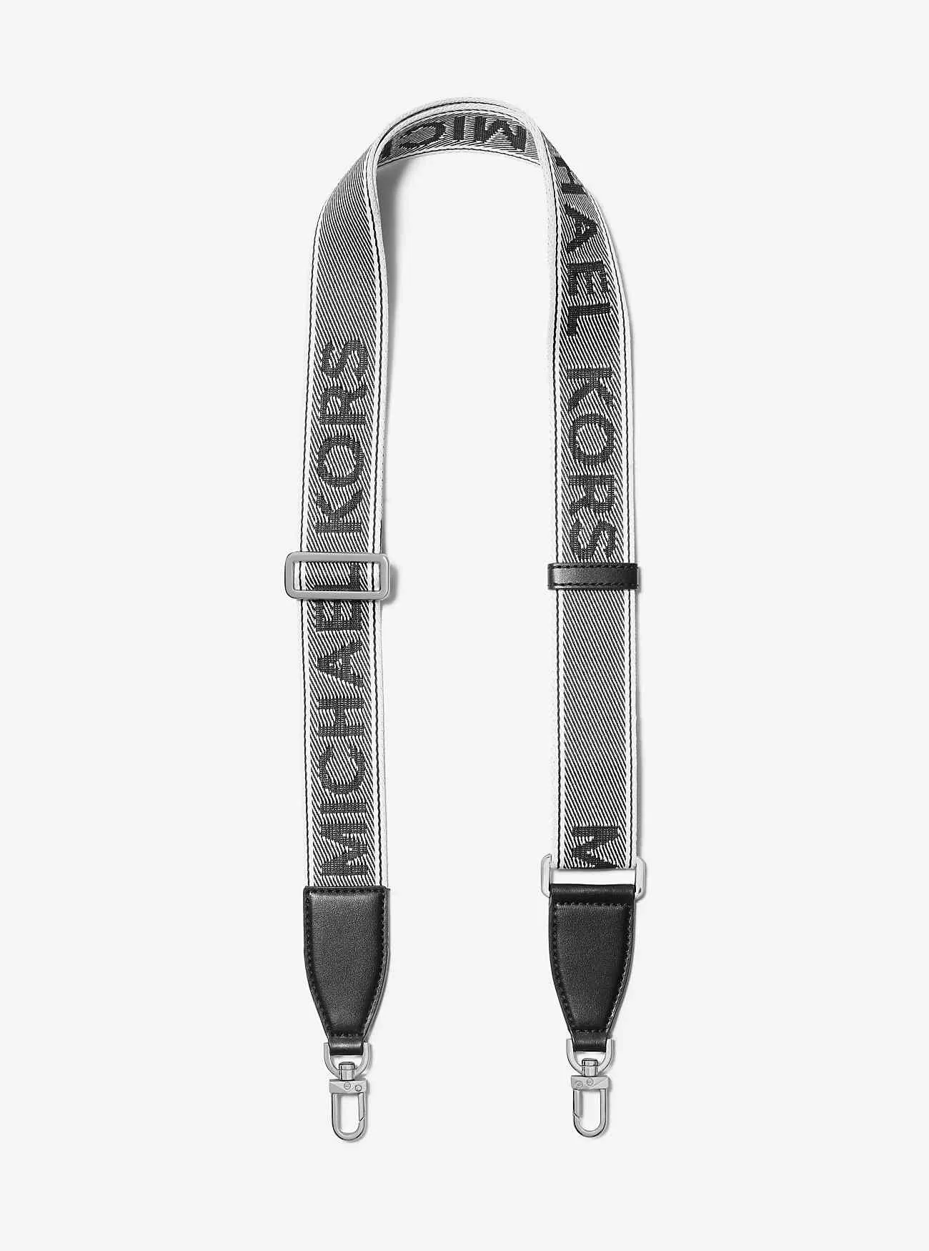 Tracolla per borsa in tessuto con logo