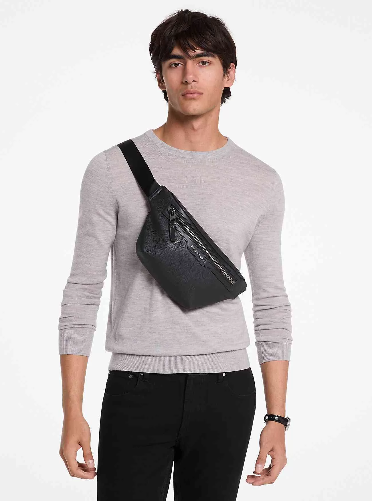 Zaino a tracolla in pelle martellata Hudson Zaino a tracolla in pelle martellata Hudson