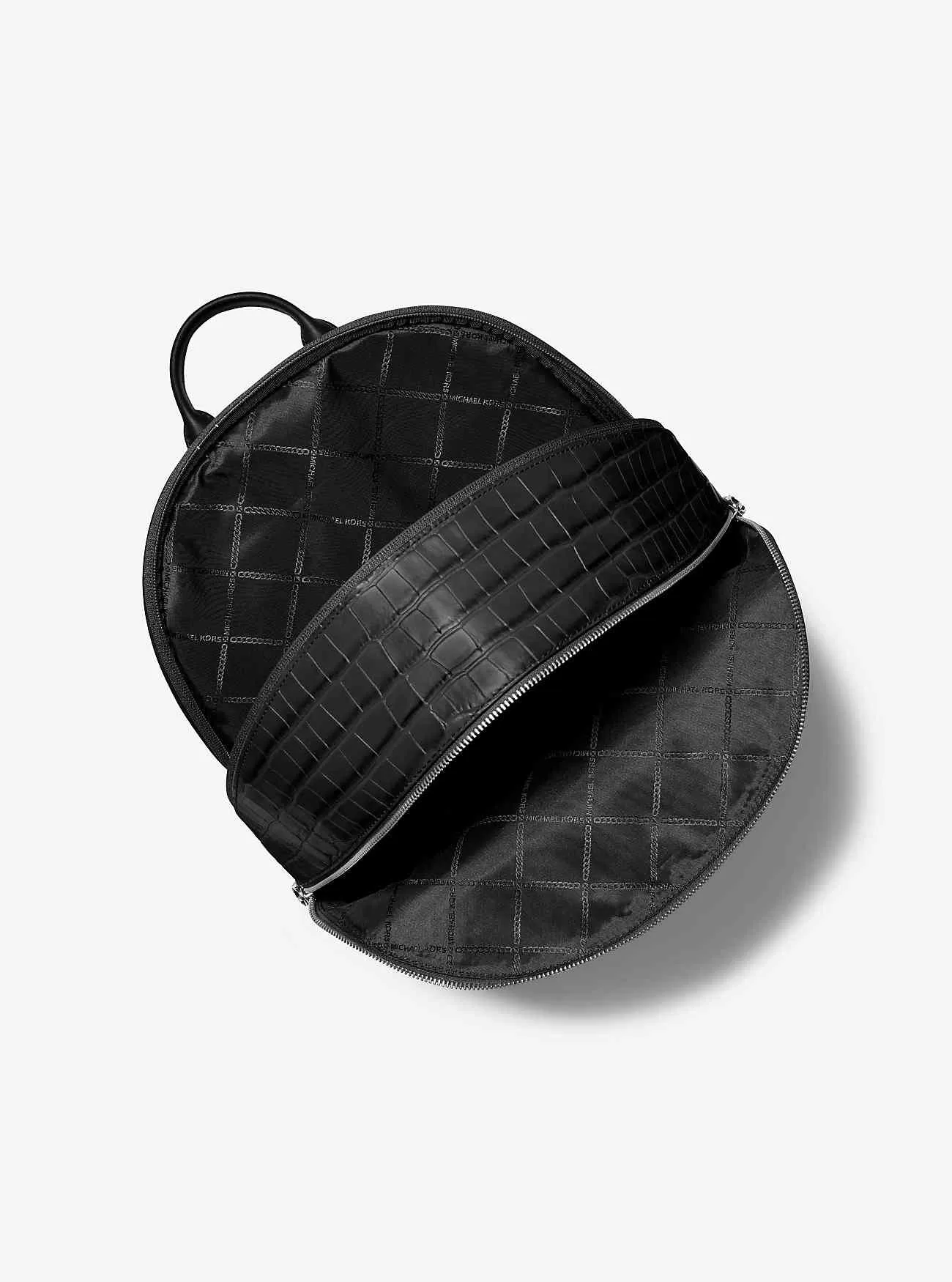 Zaino da pendolare Hudson in pelle goffrata coccodrillo